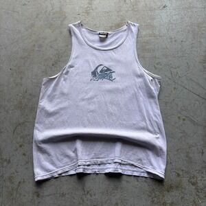 dope 90s vintage Quiksilver center logo tank top